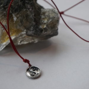 Yin/Yang Leather Necklace