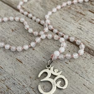 Rose Quartz OM Necklace