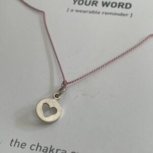 Pink Open Heart Necklace