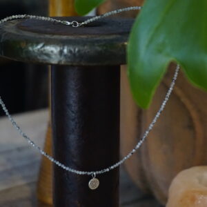 Moonstone Lotus Necklace